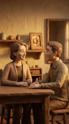 Money worries | Claymation AI clip