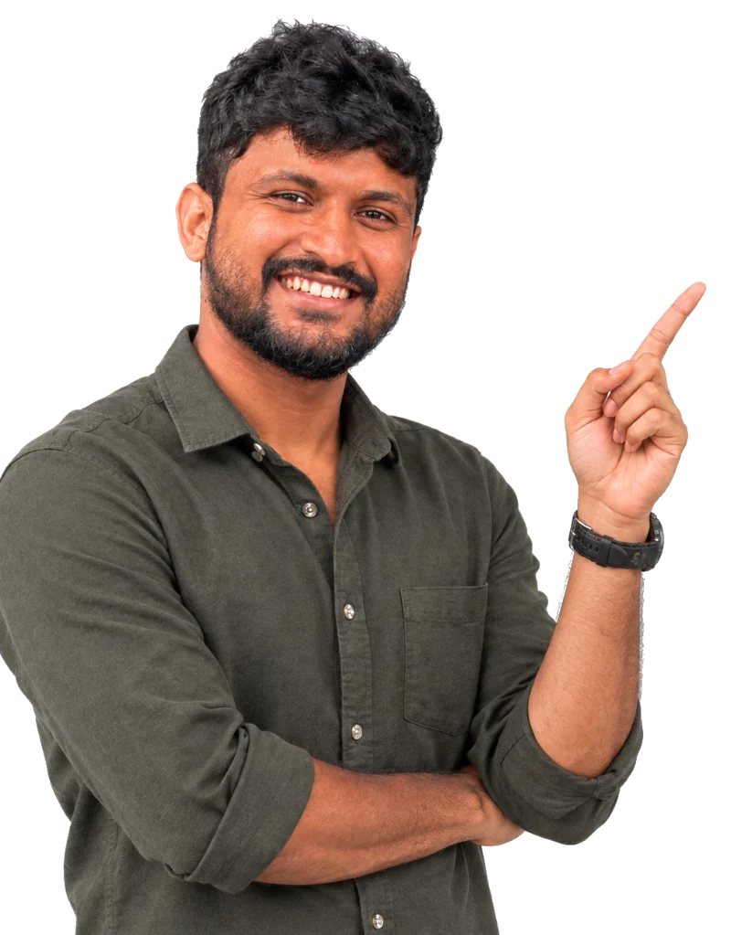 Sajith Kavishan pointing